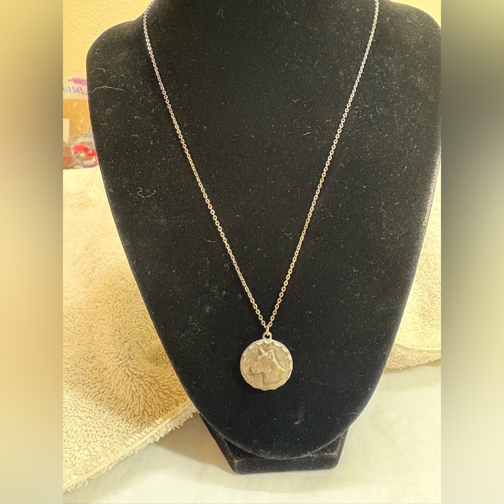 Rawcliffe Pewter Bull Terrier Pendant Necklace 18”